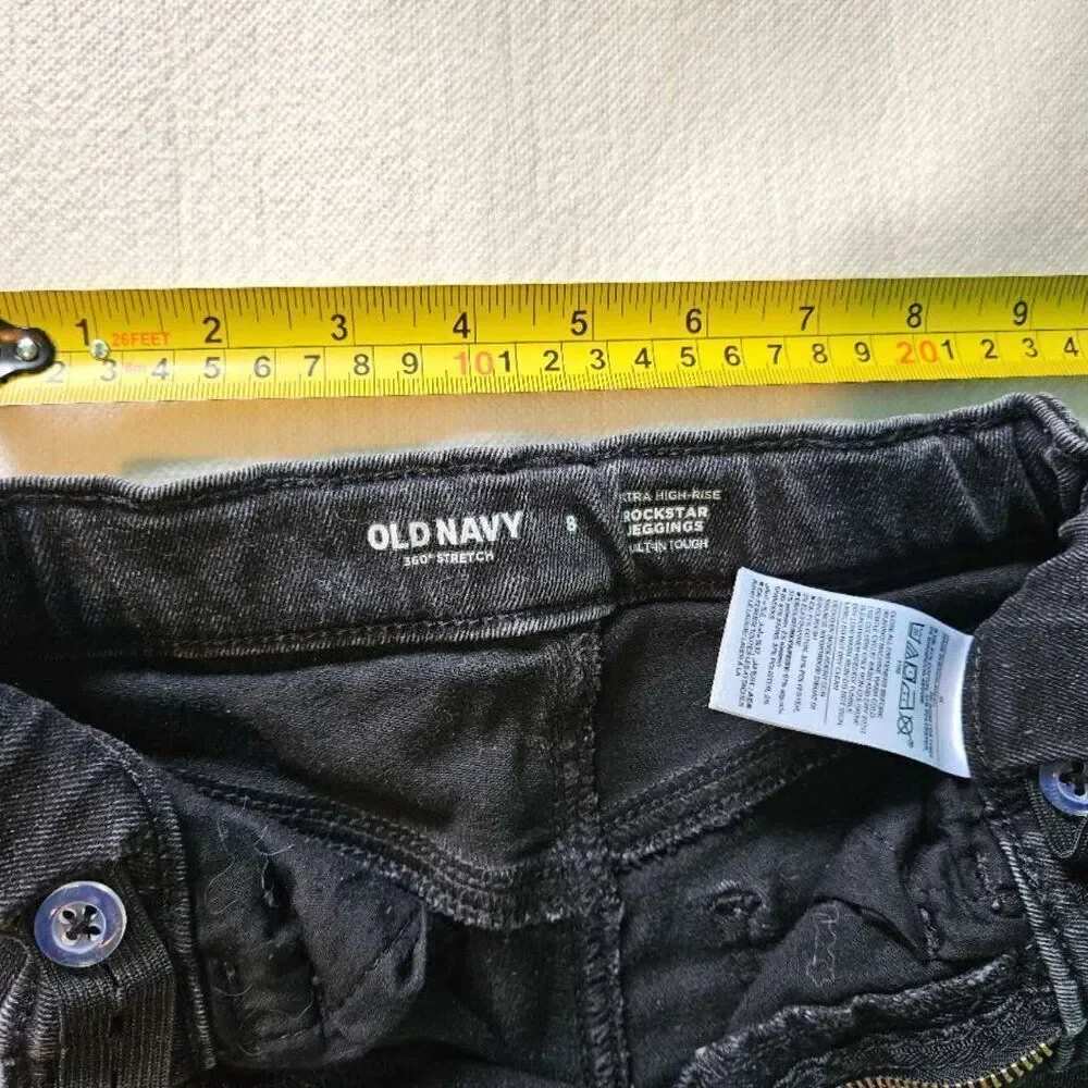 old navy girl jeans jogging size 8